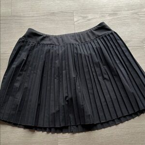Black Pleated Tennis Skirt with Built in Shorts